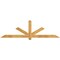 Ekena Millwork Kennewick Rough Sawn Timber Gable Bracket, Western Red Cedar, 84"W x 24"H x 2"D x 4"F, 7/12 Pitch GBW084X24X0204KEN00RWR - alternate 1